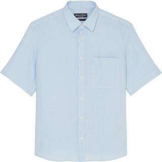 Marc O'Polo Herren Kurzarmhemd blau