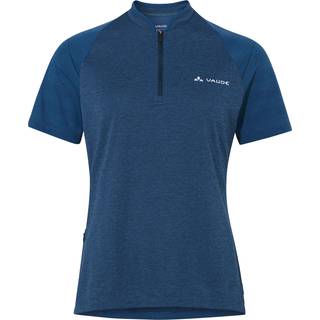 Vaude Women's Tamaro Half Zip Shirt IV Cykeljersey Damer størrelse 44 farve blå