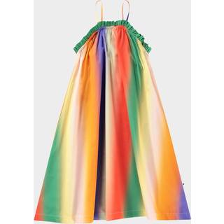 Molo Big Rainbow Connie Kjole 110/116 cm  Orange.  110/116 cm  kvinde
