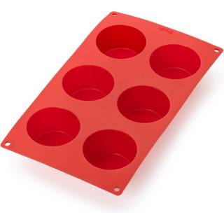 Lékué Lékué muffinsform silikone 6 stk Rød