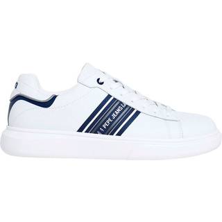 Pepe Jeanstil mænd. PMS00043 Eaton Classic lædersko hvid (44), Fast, Blonder, Casual