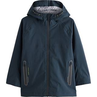 Next Navy Waterproof Mesh Hooded Lined Anorak Jacket (3-16yrs)