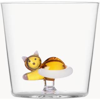 Håndlavet vandglas Tabby Kat