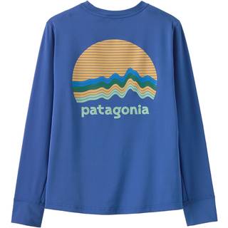 Patagonia Kid's L/S Cap SW T-Shirt Funktionsshirt Børn størrelse XXL farve blå