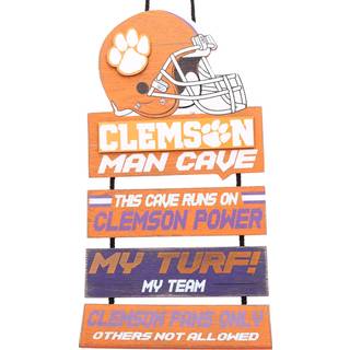Foco Clemson Tigers NCAA 2018 Helmet Mancave Sign
