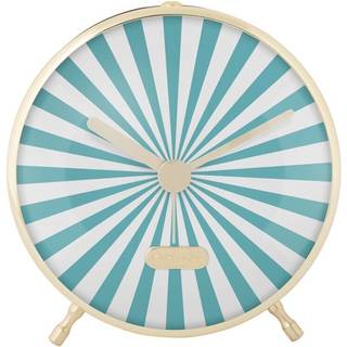 Karlsson Candy Swirl vækkeur Ø12,5cm turkisblå og hvid