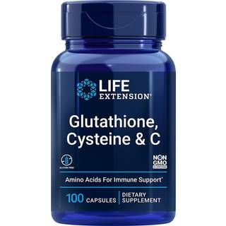 Glutathion, Cystein & C - 100 kapsler