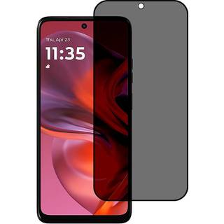 Full Fit Hærdet Skærmbeskyttelsesglas - Motorola Moto G05 - Privacy Funktion - Gennemsigtig