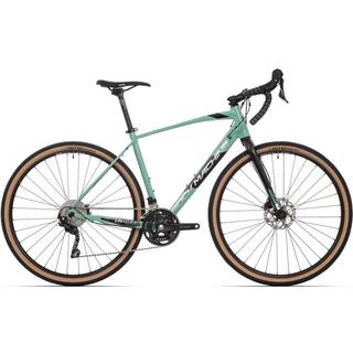 Gravelbike Rock Machine Gravelride 500 grøn/sølv/sort