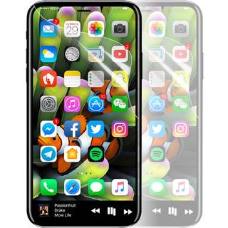 Fuldt dækkende skærmbeskytter til iPhone X