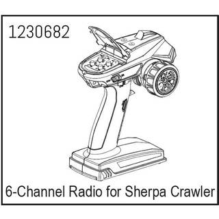 Absima - 1230682 - 6 kanals fjernstyring