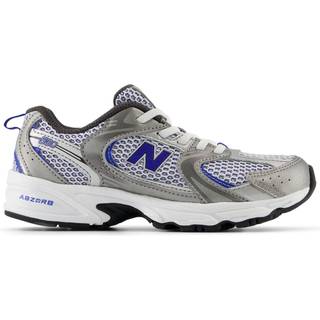 New Balance 530 Sneaker Mørk Sølv/blå - Str. 33