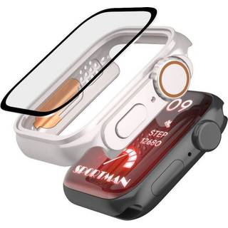 Apple Watch Series 10 Tech-Protect Defense360-etui m. skærmbeskytter - 46mm - Titanium / Orange