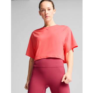 Women&#39;s Puma CLOUDSPUN Mesh T-Shirt, Red, Size XL, Clothing - Peach Frost - XL