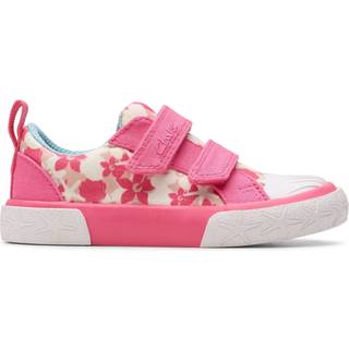 Clarks Clarks Pink Standard Fit (F) Foxing Shell Toddler Canvas Shoes