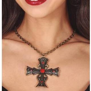 Gotisk kors med rubiner
