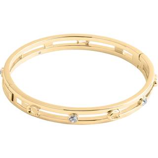 Coach COACH Gold Signature C Open Bangle Bracelet