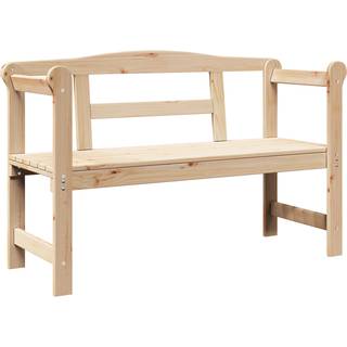 Udendørs Bænk Akacietræ 119x35x47 cm Massivt Træ Fyr