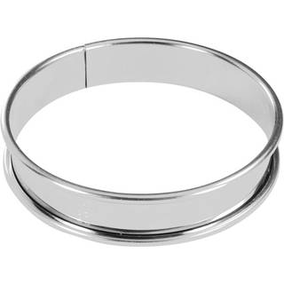 Tærteform, 8 cm, rustfrit stål - mærket &#34;de Buyer&#34;.