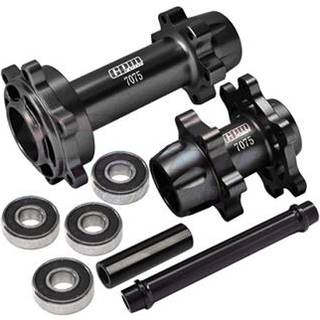 GPM - GPMMX0067BK - PROMO-MX MOTORCYCLE Aluminum 7075-T6 Front & Rear Wheel Hub Hex (Larger Inner Bearings)