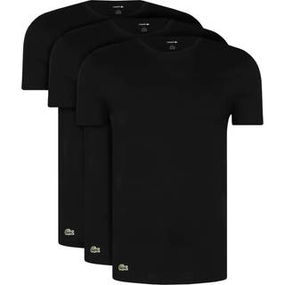 Lacoste 3 Pack T Shirts Black