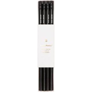 Paper Poetry Bleistifte schwarz 4er-Set