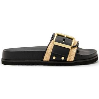All Saints AllSaints Brown Ellie Raffia Sliders