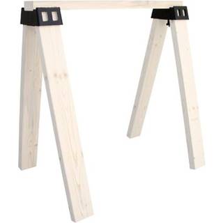 Powertec 71026V Plastic Sawhorse Brackets til brug med 2x4 LUMBER | Kit bygger man s? hestes?t med 2 sort