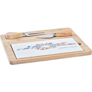 Ostebræt DKD Home Decor Bambus Stentøj 24,5 x 20 x 1,2 cm Sømand