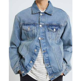 River Island River Island Blue Regular Fit 100% Cotton Denim Jacket