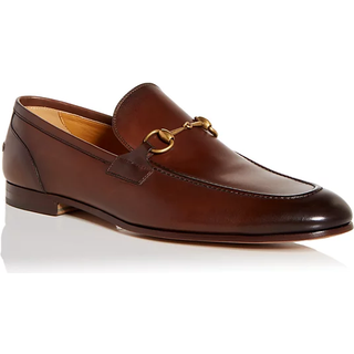 Gucci - Jordaan Horsebit Burnished-Leather Loafers - Men - Brown - UK 13