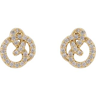 Snö Of Sweden Mayfair Knot Earring Gold/Clear