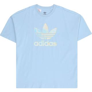 adidas originals adidas originals Blue Large Trefoil Logo 100% Cotton T-Shirt