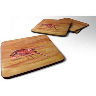 """" Caroline's Treasures 8232FC Crawfish Foam Coasters (Sæt på 4) 3,5 """" ""H x 3,5"" """" W multicolor """"