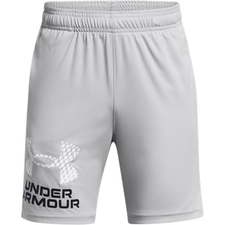 Under Armour Tech™ Boys' Logo Shorts Mod Gray / White YSM (127 - 137 cm)