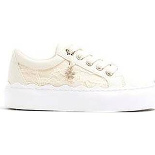 River Island River Island Cream Girls Scallop Lace Plim Trainers