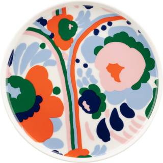 Marimekko Karuselli tallerken Ø20 cm White-d blue-orange-light pink