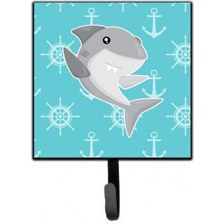 """" Carolines skattehaj på blå nautisk vægkrog lille flerfarvet """"