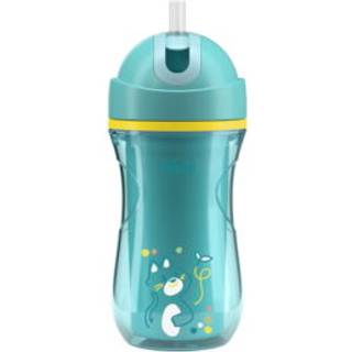 Chicco Sport Cup 14m+ Kop med sugerør Teal 266 ml - 266 ml