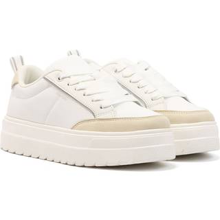 Platformsneakers med ruskindsdetaljer