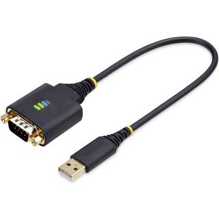 StarTech.com 1ft (30cm) USB to Serial Adapter Cable COM Retention RS232 - USB / serial cable - USB to DB-9 - 30.5 cm