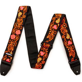 Dunlop JH23 Hendrix Blacklight Monterey Guitarrem i tekstil Orange