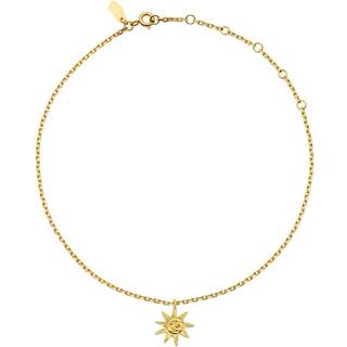 Solana Ankelkæde, Gold Plated, 22+6 cm