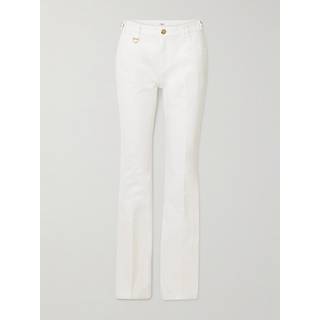 ChloÃ© Cotton canvas straight pants - white - L
