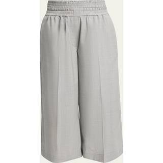 Loewe Cropped wool culottes - grey - S