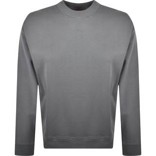 HUGO Herren Sweatshirt grau unifarben