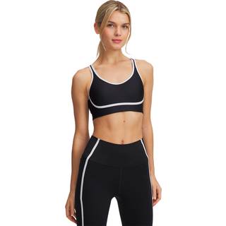 Under Armour Infinity Mid Piped Women's Sports Bra Black / White / Black L A-C