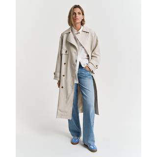GANT Dame Trenchcoat i hørblanding (XXL)