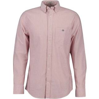 GANT Herre Regular fit klassisk bankerstribet Oxford-skjorte (XL)
