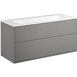 GBG Artic møbelsæt 120cm 2sk/vask 2hh mat hvid/askegrå
